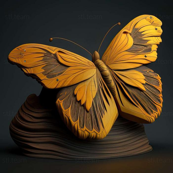 3D model Eurema hecabe (STL)